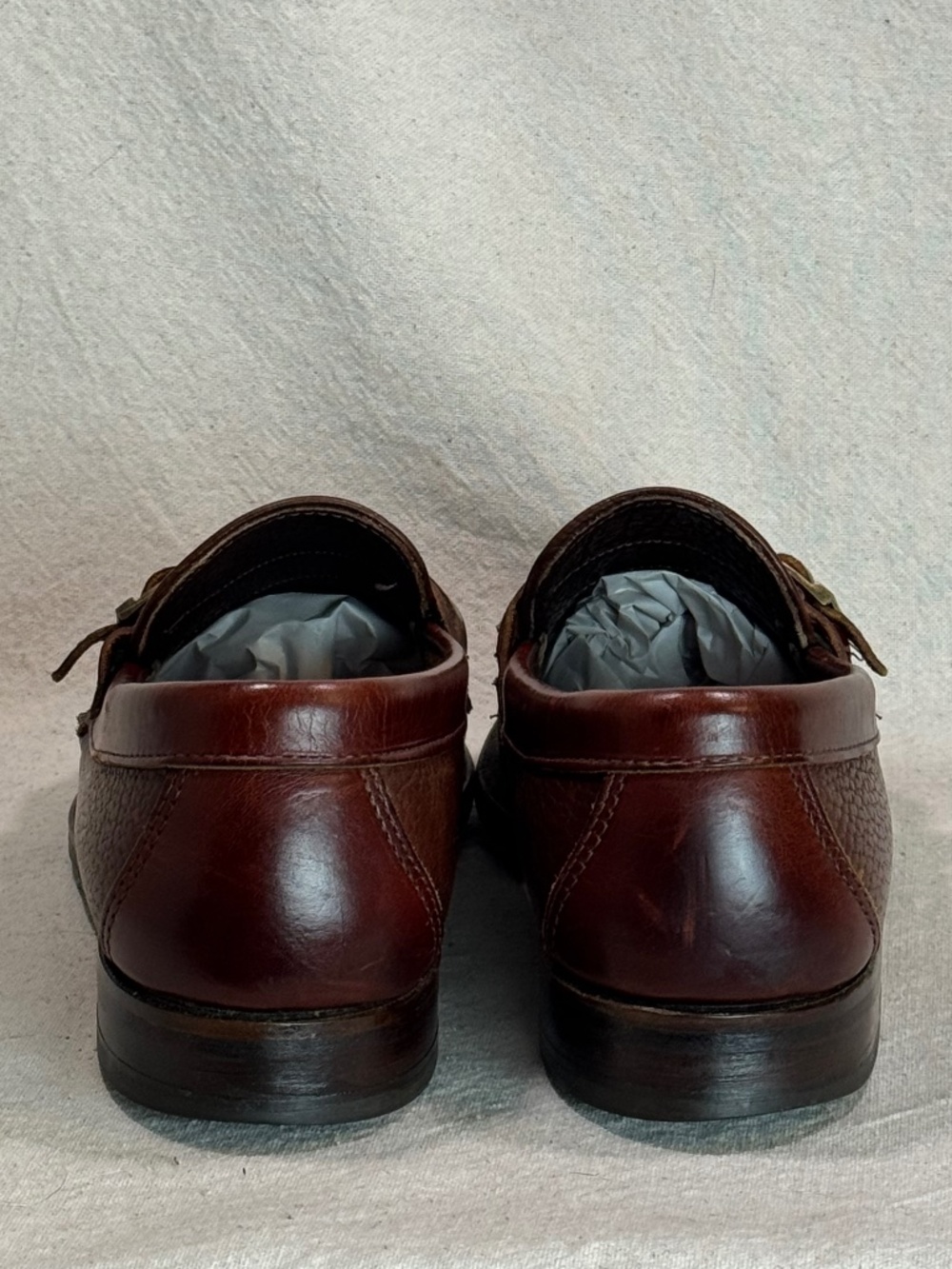 H.S. Trask Kiltie Buckle Strap Loafers Mens Size 9.5M - Picture 10 of 15